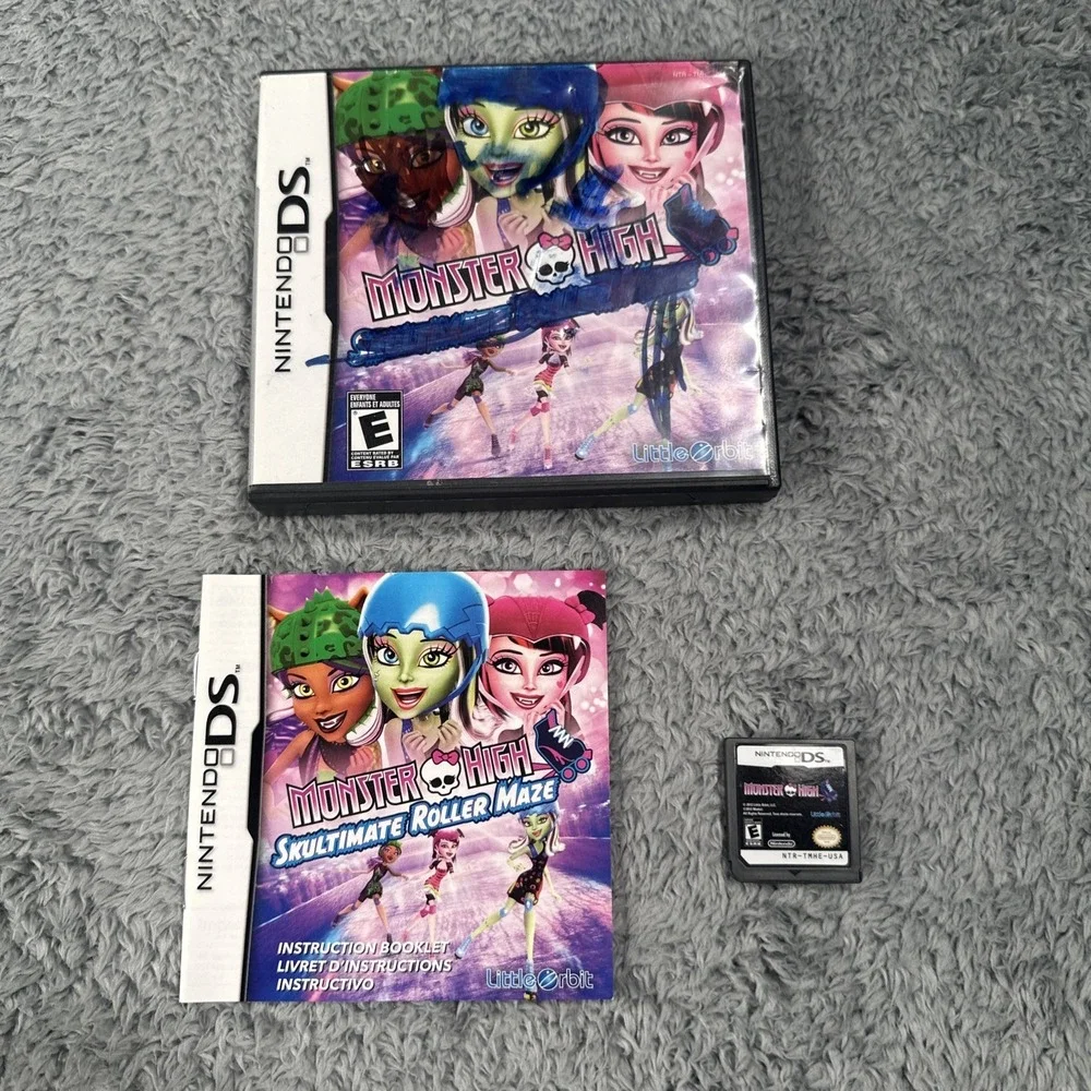 Monster High: Skultimate Roller Maze (Nintendo DS, 2012) Tested Complete In Box